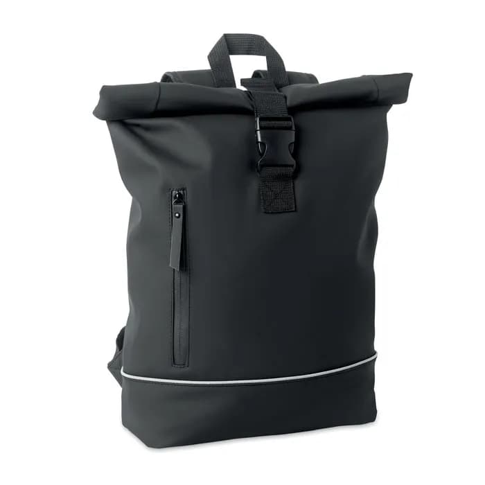 15" Rolltop-Laptop-Rucksack - LAPTOSA - Schwarz
