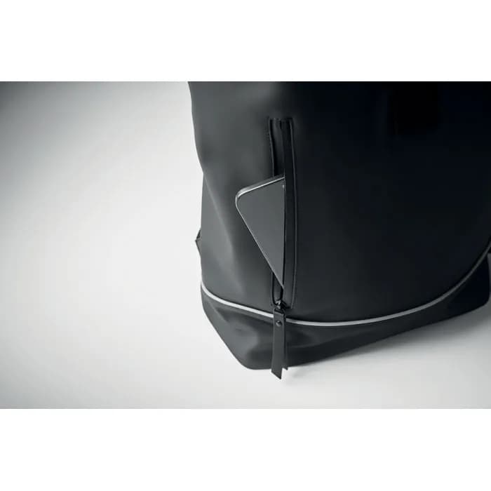 15" Rolltop-Laptop-Rucksack - LAPTOSA - Schwarz