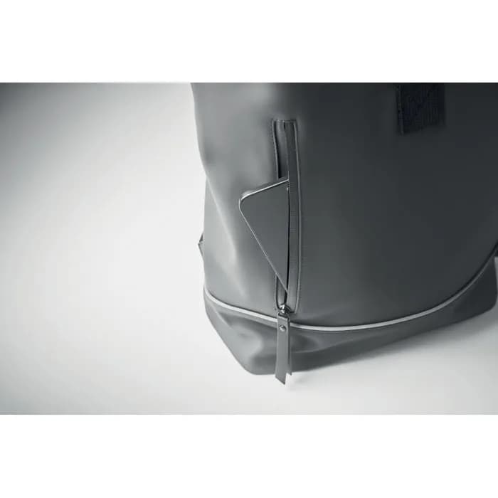 15" Rolltop-Laptop-Rucksack - LAPTOSA - Steingrau