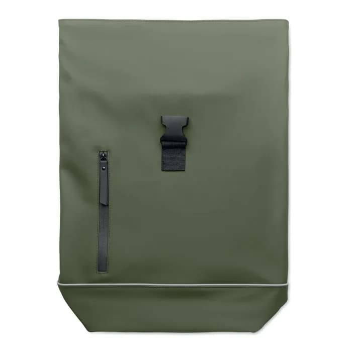 15" Rolltop-Laptop-Rucksack - LAPTOSA - Dunkelgrün
