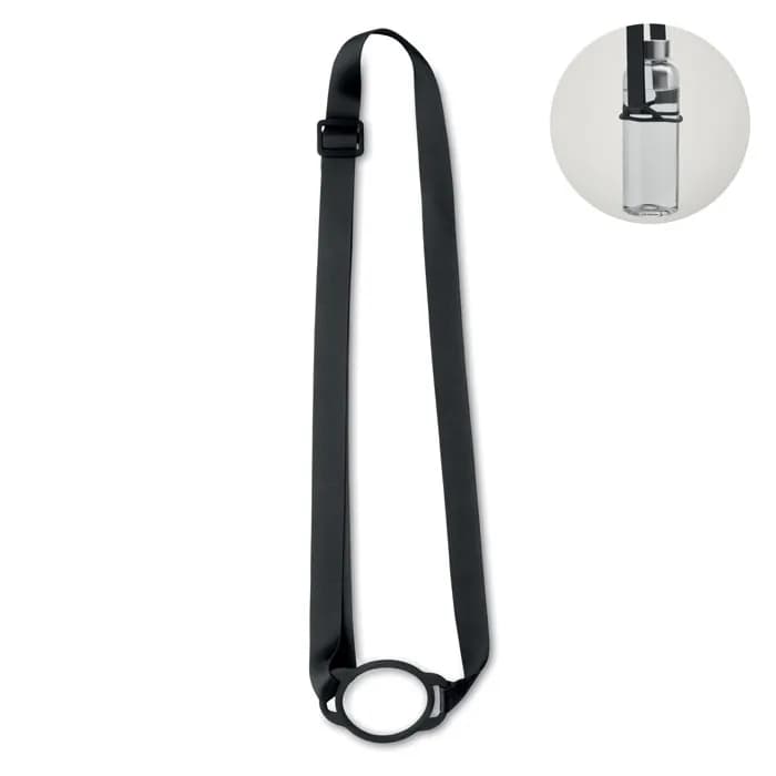Lanyard mit Getränkehalter - LANCUP - Schwarz