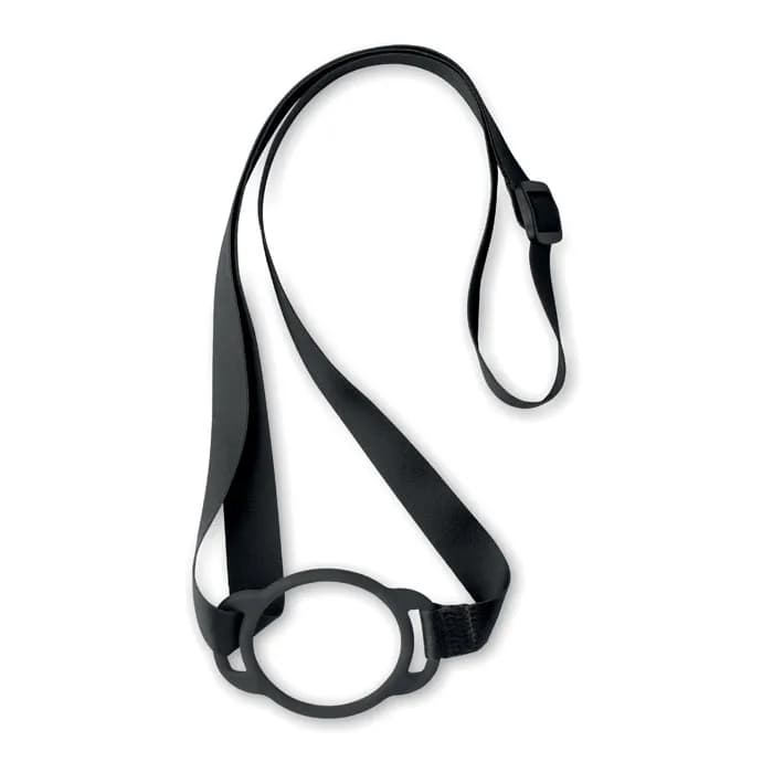 Lanyard mit Getränkehalter - LANCUP - Schwarz