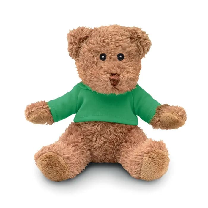 Teddybär mit T-Shirt - JOHNNY T - Grün