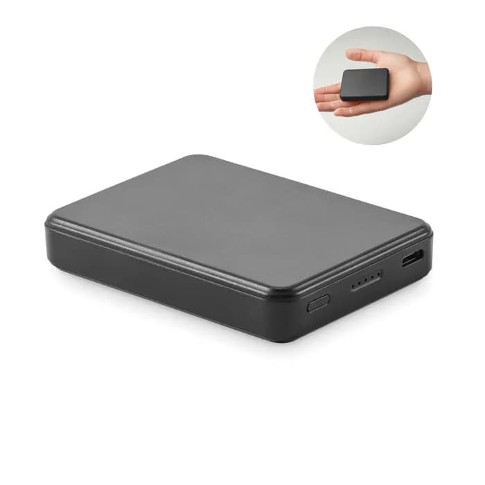 Powerbank 5000 mAh - KLEINPOW - Schwarz