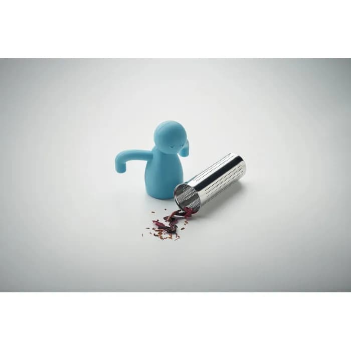 Tee-Ei Edelstahl/Silikon - NINOT - Babyblau