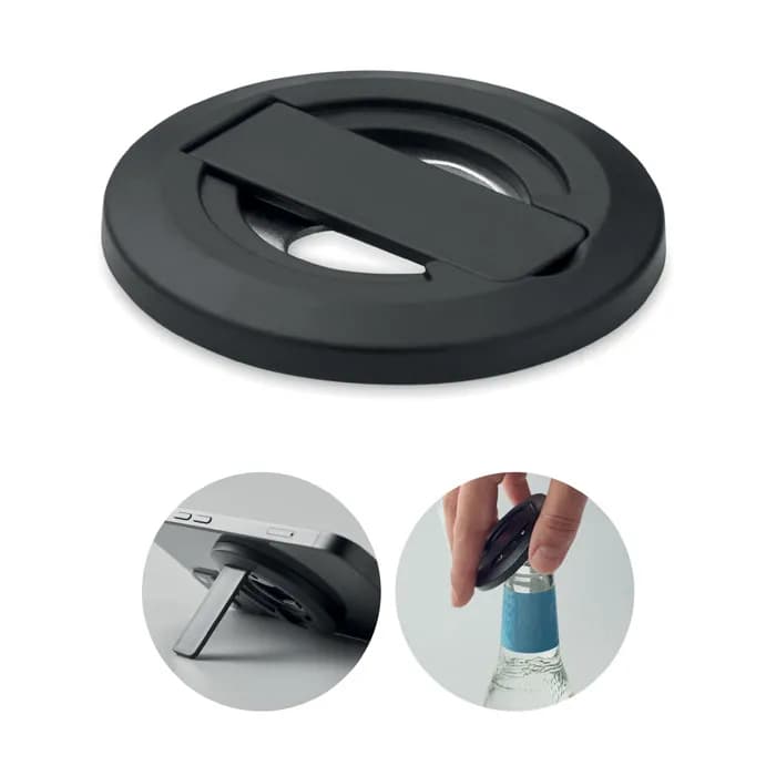 Phonehalter mit Kapselheber - DOSENUNO - Schwarz