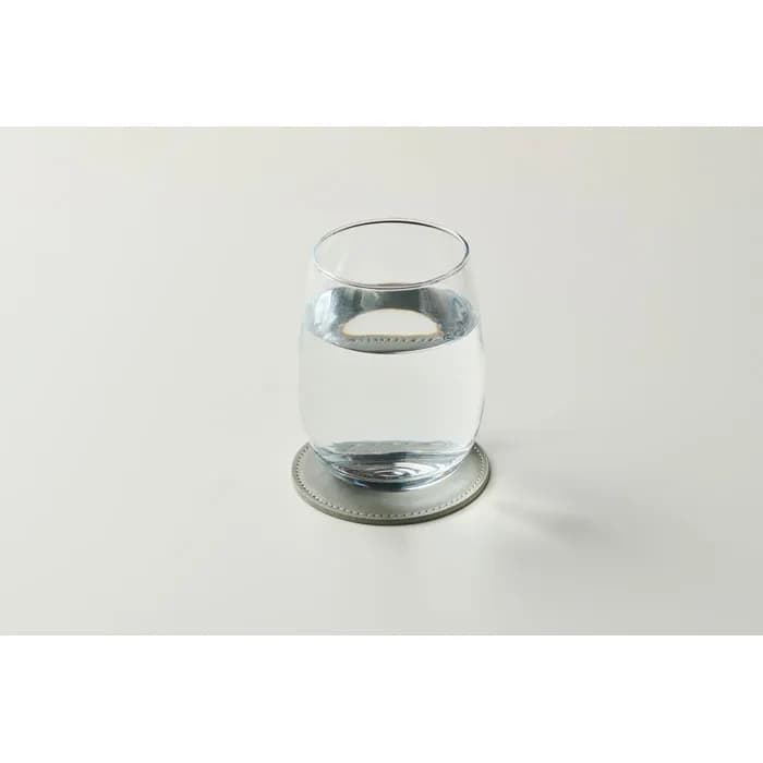 Runder Untersetzer PU - POSA - Steingrau