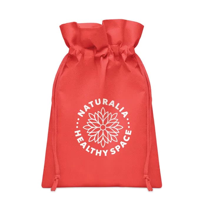 Kleiner Beutel RPET Non-Woven - OKURIMONO - Rot