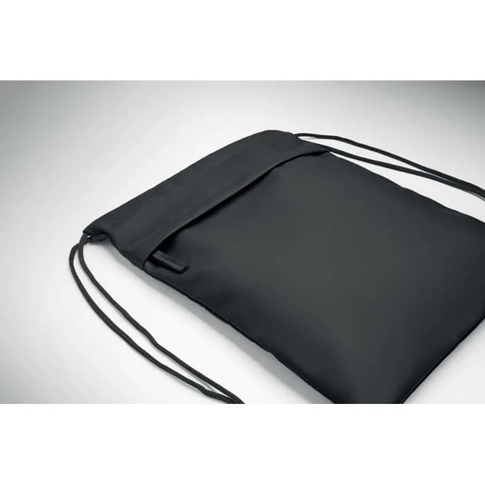 Beutel mit Kordelzug 600D RPET - BANGKOK BAG - Schwarz