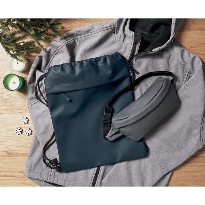 Beutel mit Kordelzug 600D RPET - BANGKOK BAG - Blau