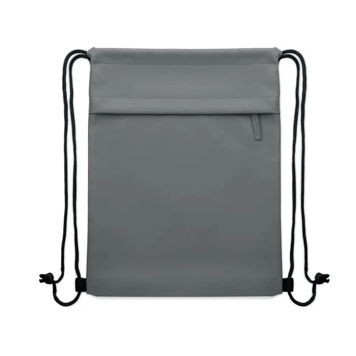 Beutel mit Kordelzug 600D RPET - BANGKOK BAG - Steingrau