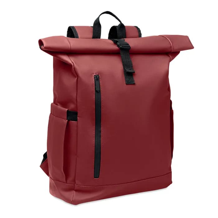 Rolltop-Rucksack 600D RPET - BANGKOK ROLL - Bordeaux