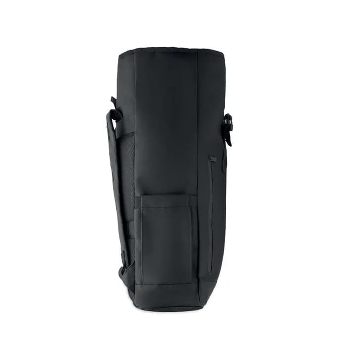 Rolltop-Rucksack 600D RPET - BANGKOK ROLL - Schwarz