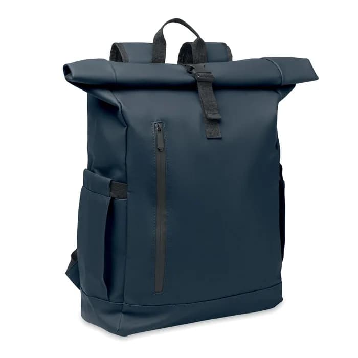 Rolltop-Rucksack 600D RPET - BANGKOK ROLL - Blau