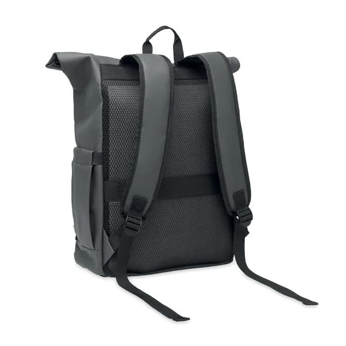 Rolltop-Rucksack 600D RPET - BANGKOK ROLL - Steingrau