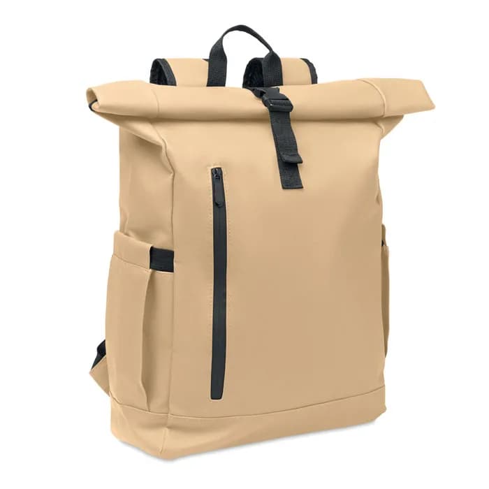 Rolltop-Rucksack 600D RPET - BANGKOK ROLL - Khaki