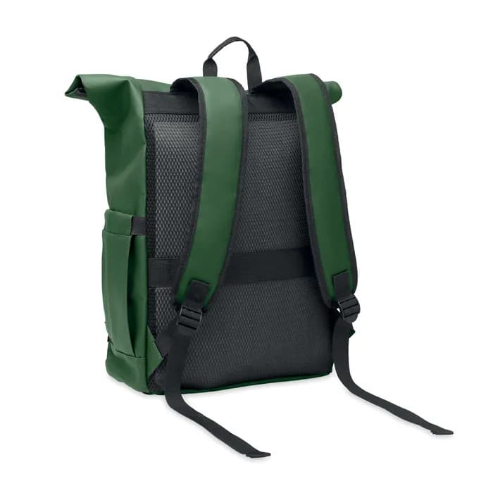 Rolltop-Rucksack 600D RPET - BANGKOK ROLL - Dunkelgrün