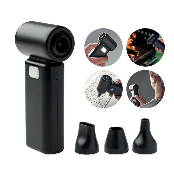 Tragbarer Turbo-Ventilator - TECHMATE BAMBOO - Schwarz