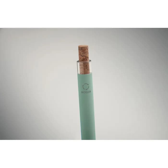 Druckkugelschreiber recy. Alu - BERGAMO + - Mintgrün