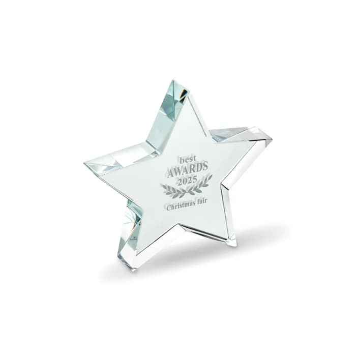 Glas-Pokal Stern - STARWARD - Transparent