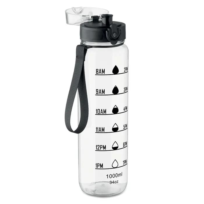 Sport-Trinkflasche RPET 1L - ISFORDEN MARK - Transparent