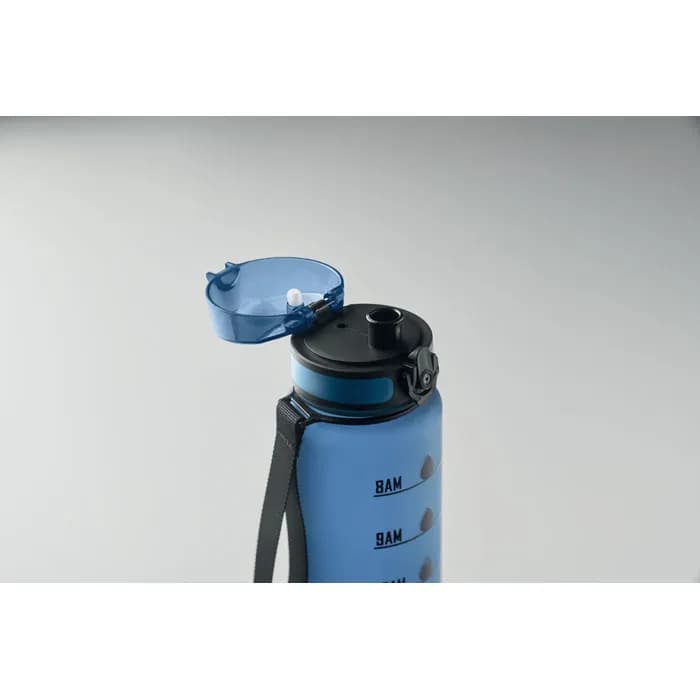 Sport-Trinkflasche RPET 1L - ISFORDEN MARK - Transparent Hellblau