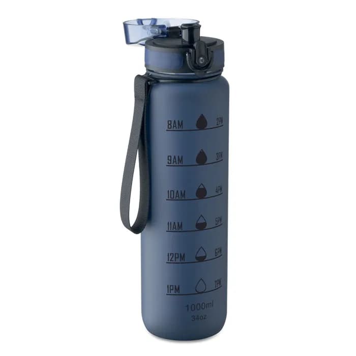 Sport-Trinkflasche RPET 1L - ISFORDEN MARK - Marineblau