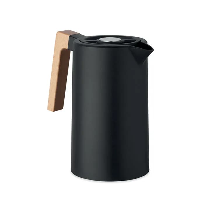 Doppelwandige Kanne 1L - SERVIR - Schwarz