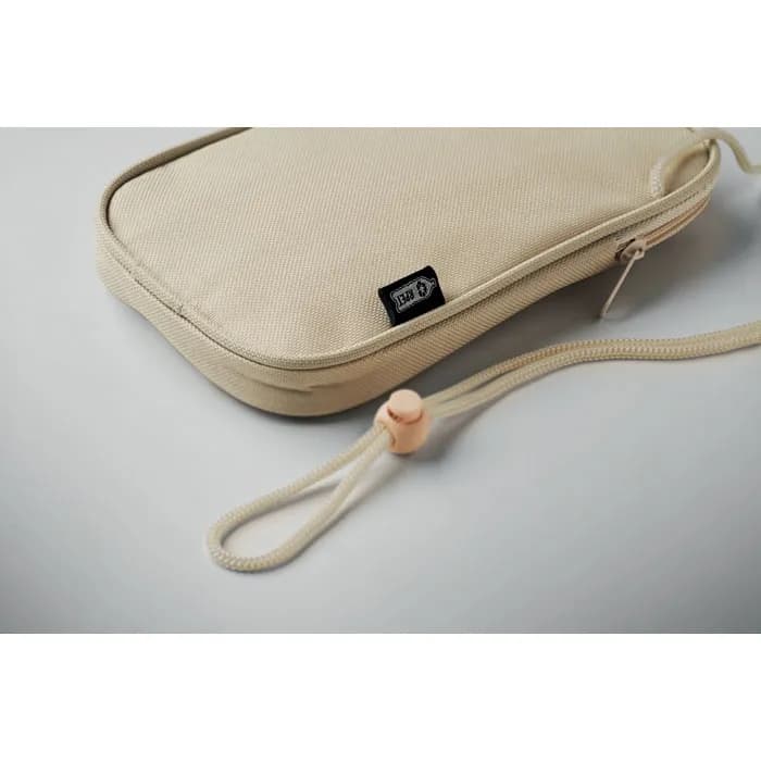 Crossbody-Reisetasche RPET - KOROVIN POUCH - Beige