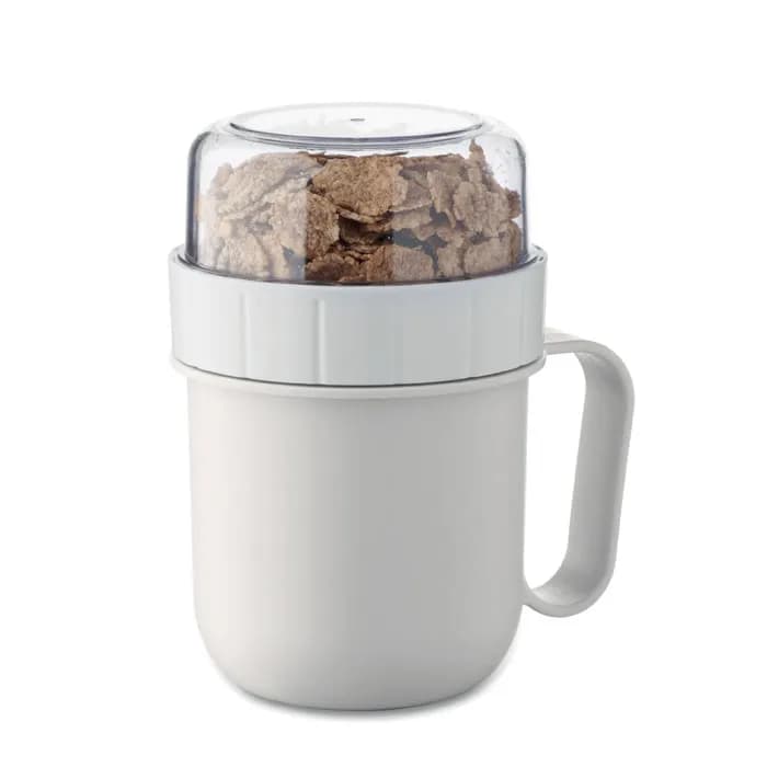 Müslibecher 450 ml - CUP ON GO - Weiß