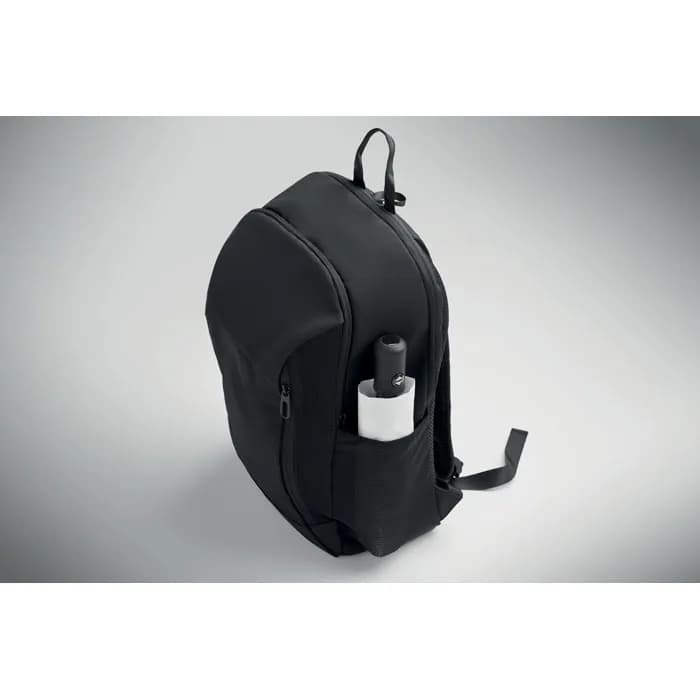 15" Laptop-Rucksack PU - KOROVIN - Schwarz