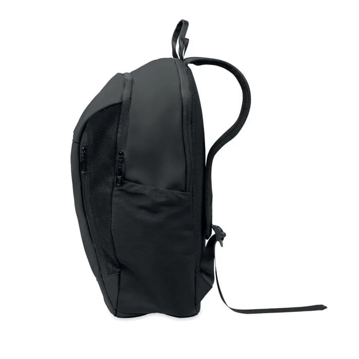 15" Laptop-Rucksack PU - KOROVIN - Schwarz