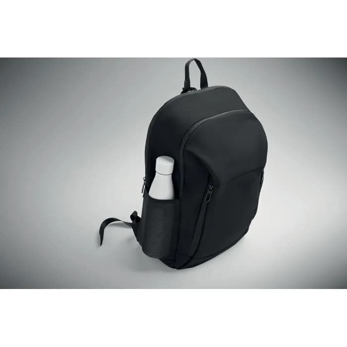 15" Laptop-Rucksack PU - KOROVIN - Schwarz