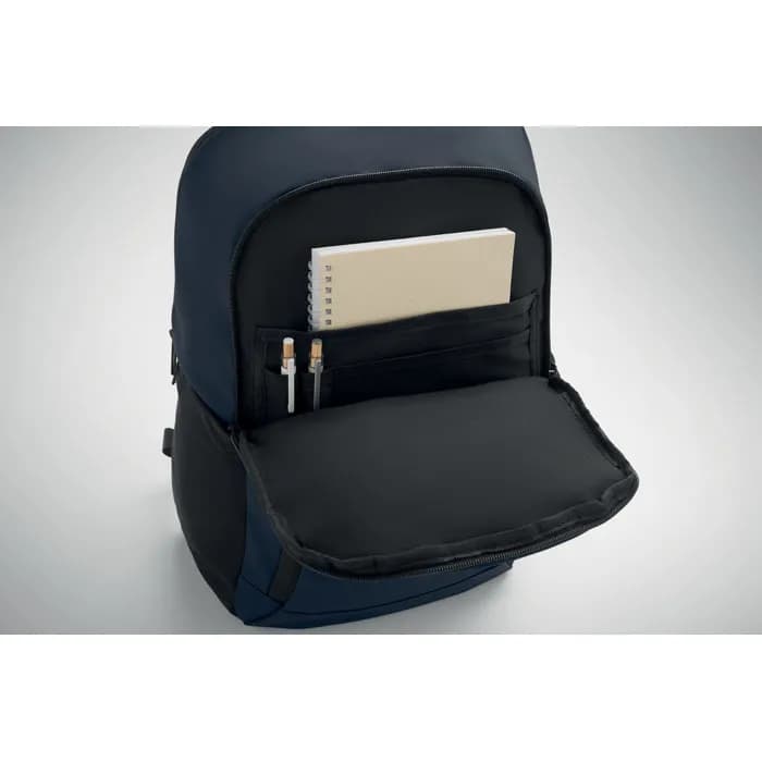 15" Laptop-Rucksack PU - KOROVIN - Marineblau