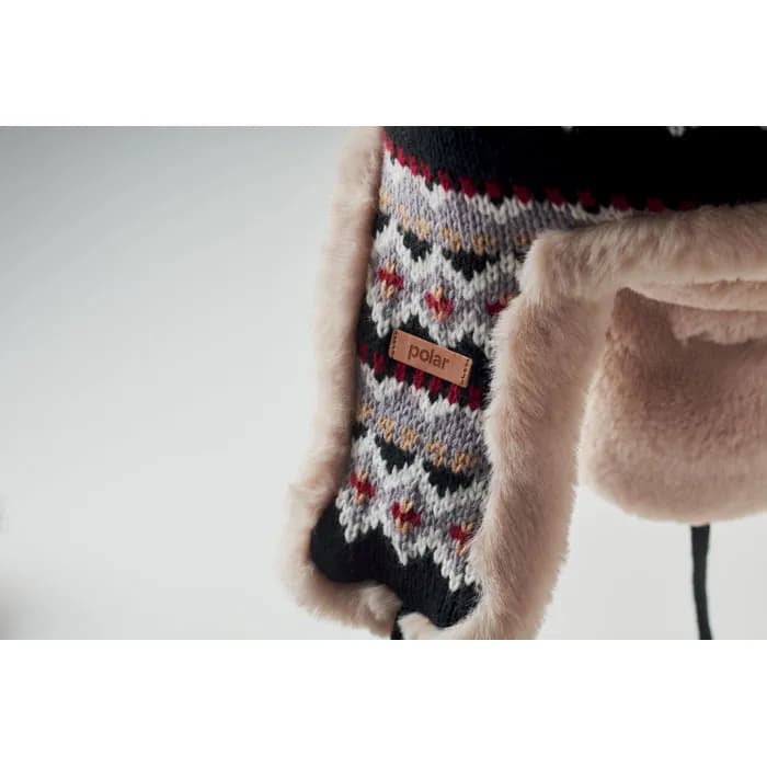 Gestrickte Ohrenmütze - YULONG - Schwarz