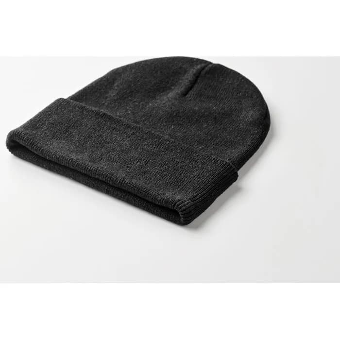 Beanie mit Bündchen - BEANIX - Schwarz