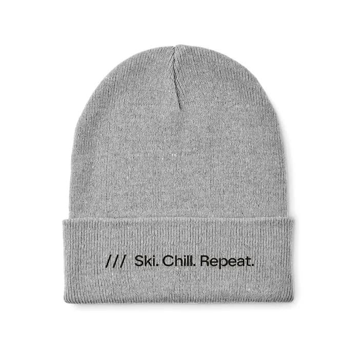 Beanie mit Bündchen - BEANIX - Grau