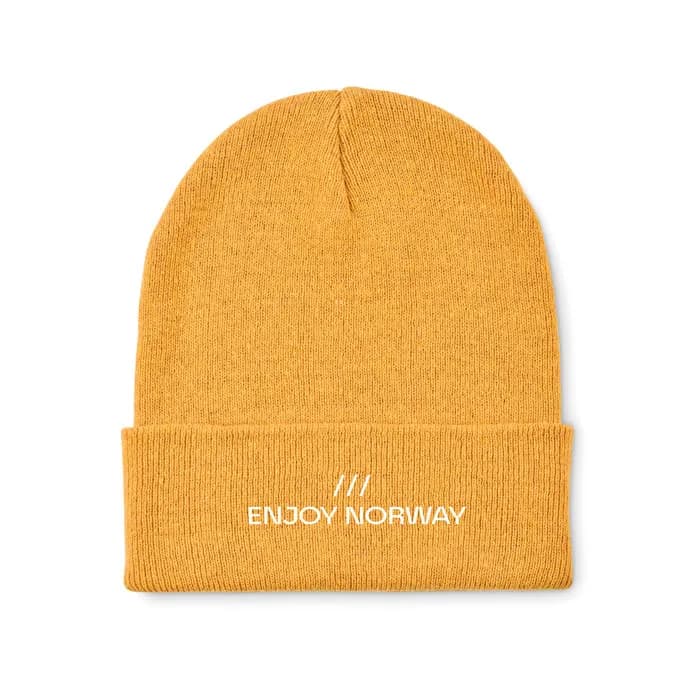 Beanie mit Bündchen - BEANIX - Gelb