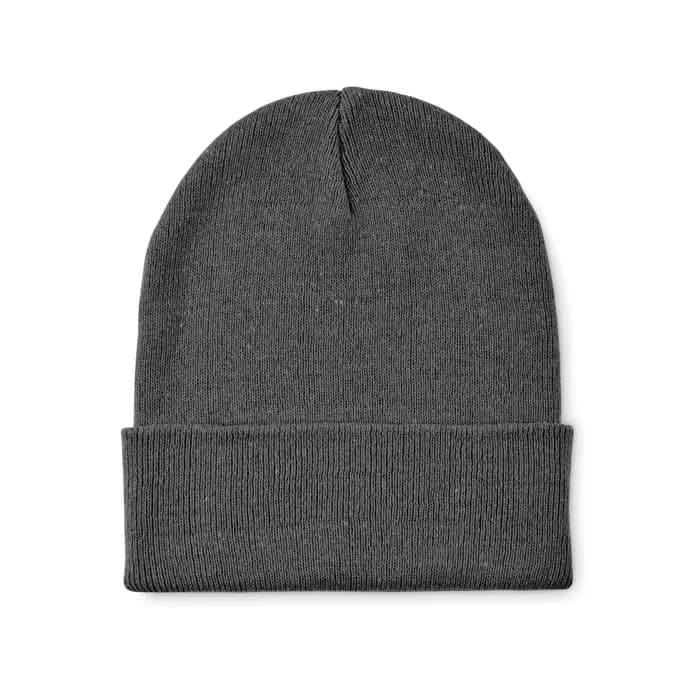 Beanie mit Bündchen - BEANIX - Steingrau