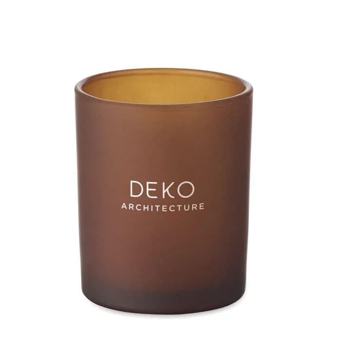 Kerze aus Pflanzenwachs 80 g - KIVAS WOOD - Braun