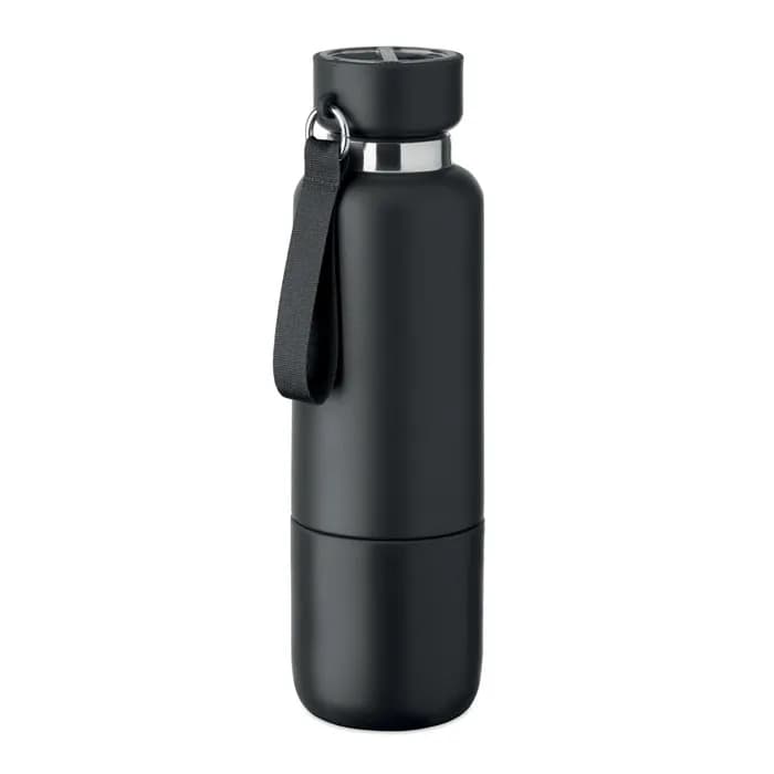 Doppelwandige Flasche 500ml - NOEKA - Schwarz