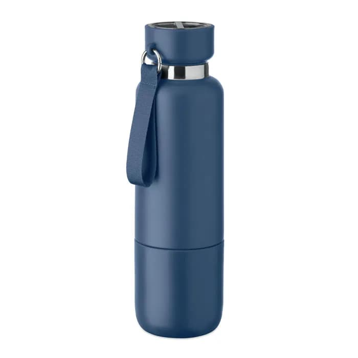Doppelwandige Flasche 500ml - NOEKA - Marineblau