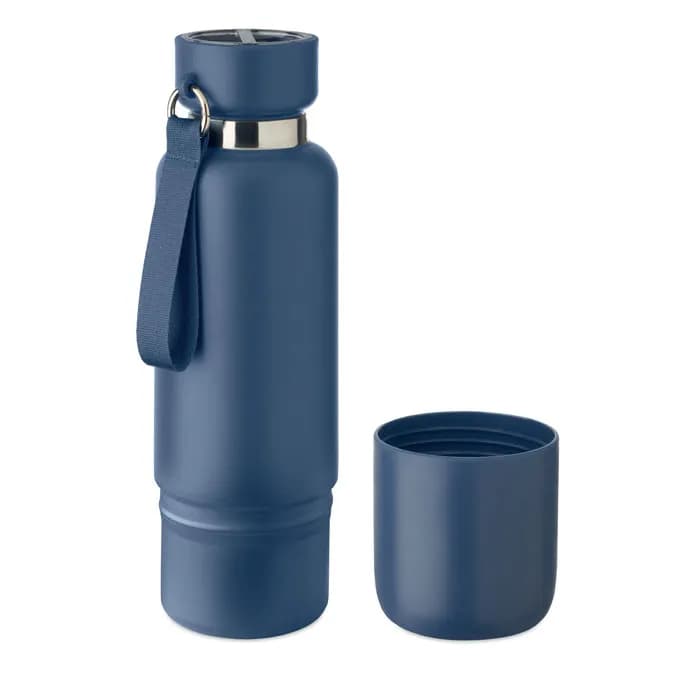 Doppelwandige Flasche 500ml - NOEKA - Marineblau