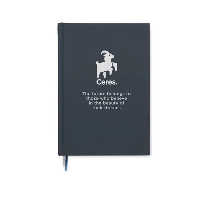 DIN A5 Notizbuch rec. Material - JOURNU - Marineblau