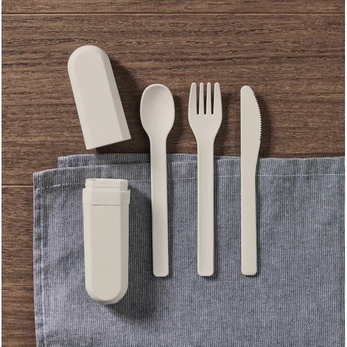 Besteck-Set PLA - BITEFUL - Beige