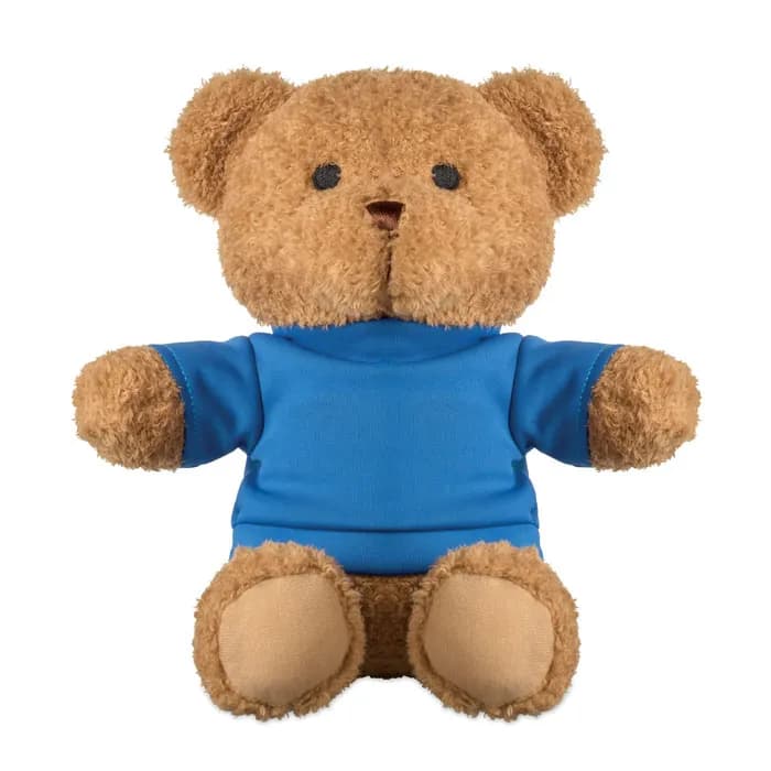 Teddybär mit T-Shirt 23cm - JACKIE - Blau
