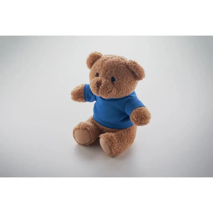 Teddybär mit T-Shirt 23cm - JACKIE - Blau