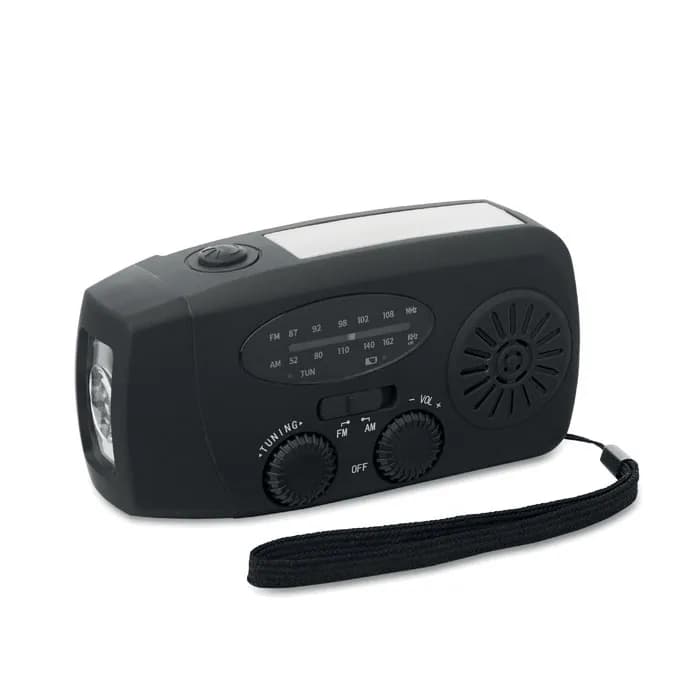 AM/FM Radio mit Taschenlampe - ONDA - Schwarz