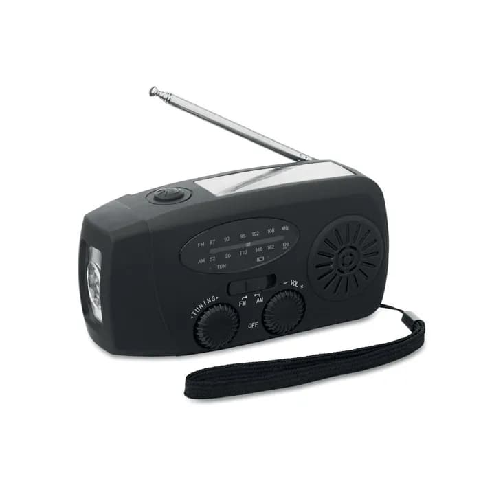 AM/FM Radio mit Taschenlampe - ONDA - Schwarz