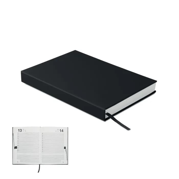 Immerwährender Tagesplaner A5 - ROUTINE - Schwarz